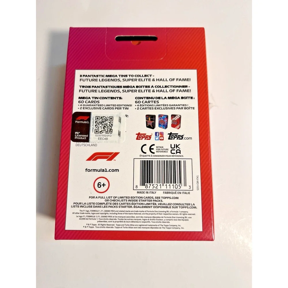 2022 Topps Formula 1 F1 Turbo Attax Mega Tin